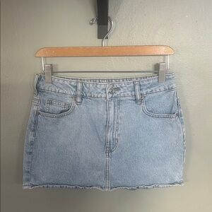 PacSun Light Blue Denim Mini Skirt